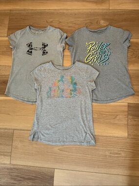 Under Armour Girls' Short Sleeve Tee - Grey with Black Logo